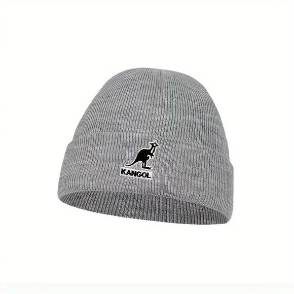 NEW! Kangaroo Graphic Print Slogan Text Knit Beanie Hat - Picture 4 of 5